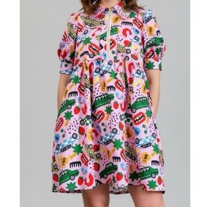 NOOWORKS Babydoll Dress, Rollout Print, Small